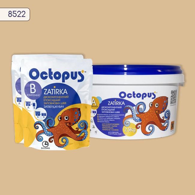 Затирка для плитки Octopus Zatirka 8522 епоксидна 2,5 кг