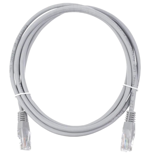 Патч-корд Kingda PAUT3200 UTP Cat5e-LAN 2 м Grey (27918332)