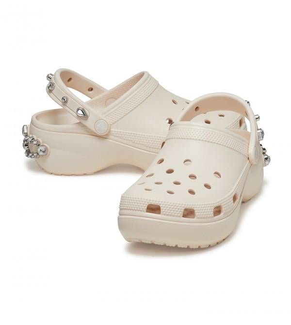 Сабо с бриллиантами Crocs Classic Platform Tiara р. 39-40 Dew (23251494)