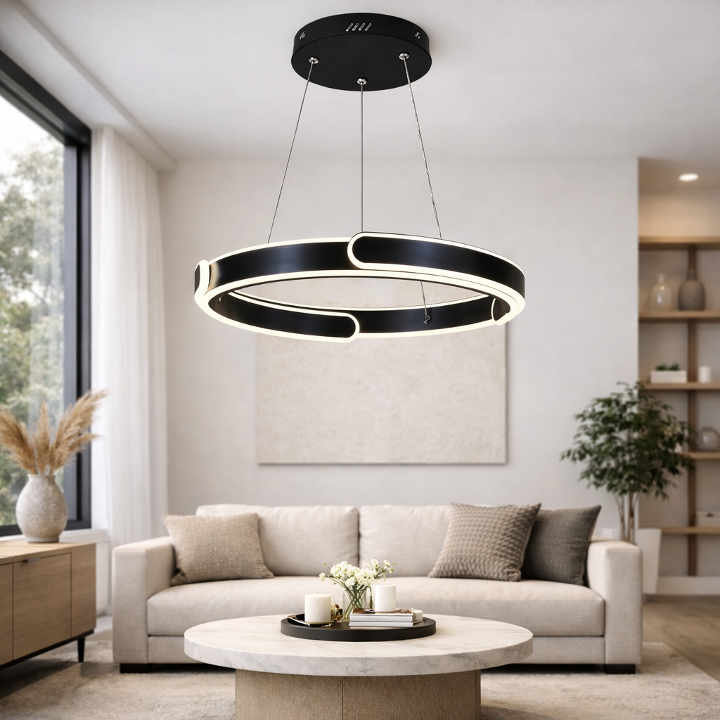 Люстра Orbit LED 3 режима/димер/пульт 108W Black (2082/500/500BK) Люстра Orbit LED 3 режима/димер/пульт 108W Black (2082/500/500BK)