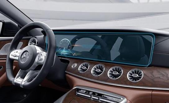 Скло захисне Pixsel гібридне глянець на приладову панель Mercedes Benz AMG GT 4 DOORS 28,5“ 2018