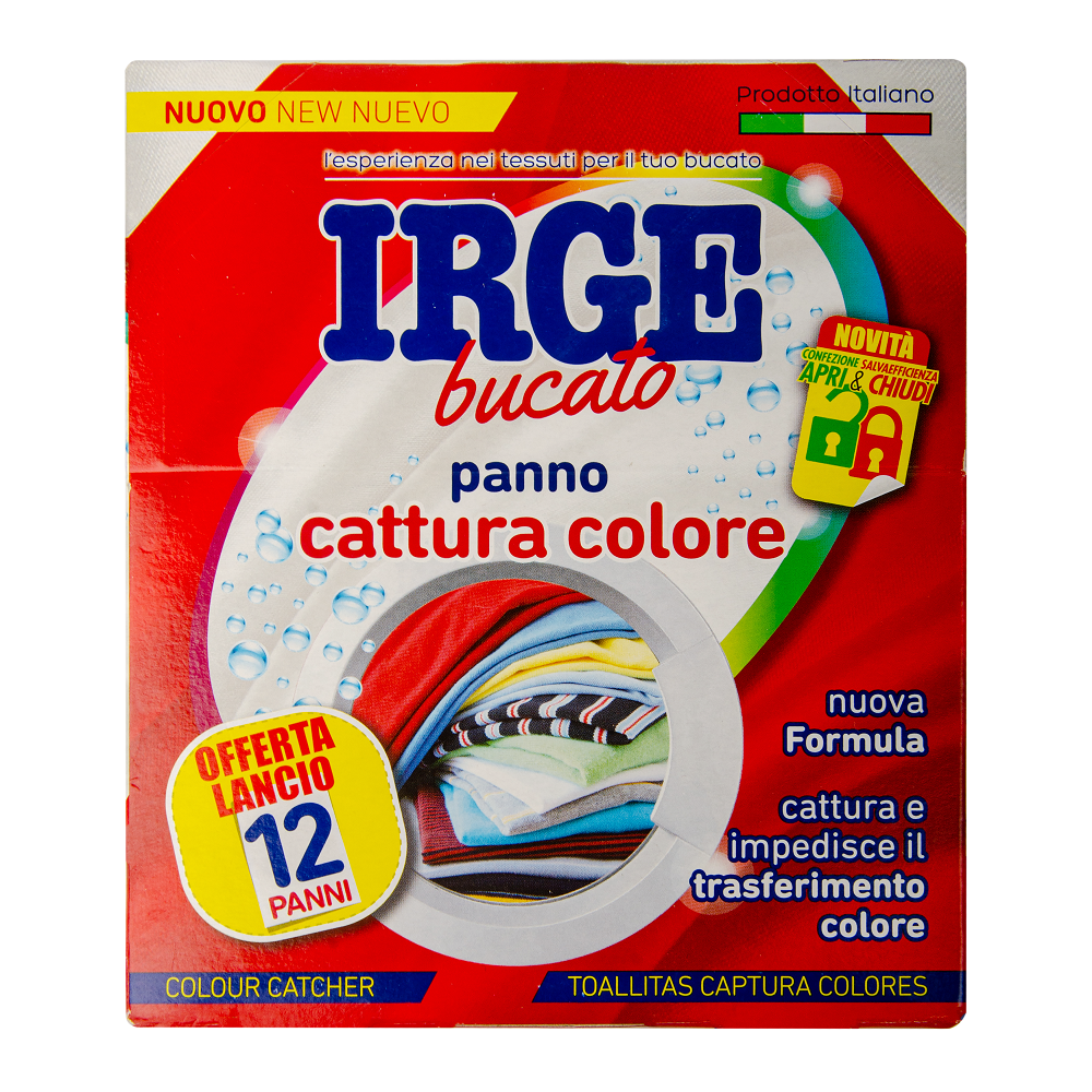 Серветки-пастка IRGE для прання кольорових речей 12 шт.