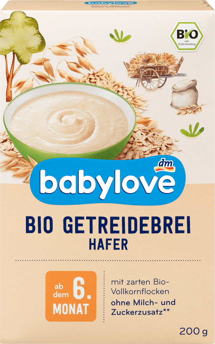 Вівсяна каша безмолочна Babylove для дітей з 6 місяців 200 г (ДК-007)