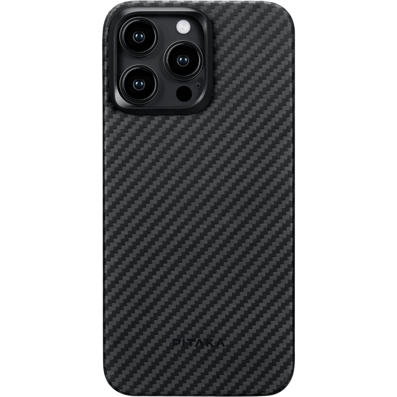 Чохол накладка Pitaka MagEZ Case 4 Twill 1500D for iPhone 15 Pro Max, Black/Grey (KI1501PM) - фото 1