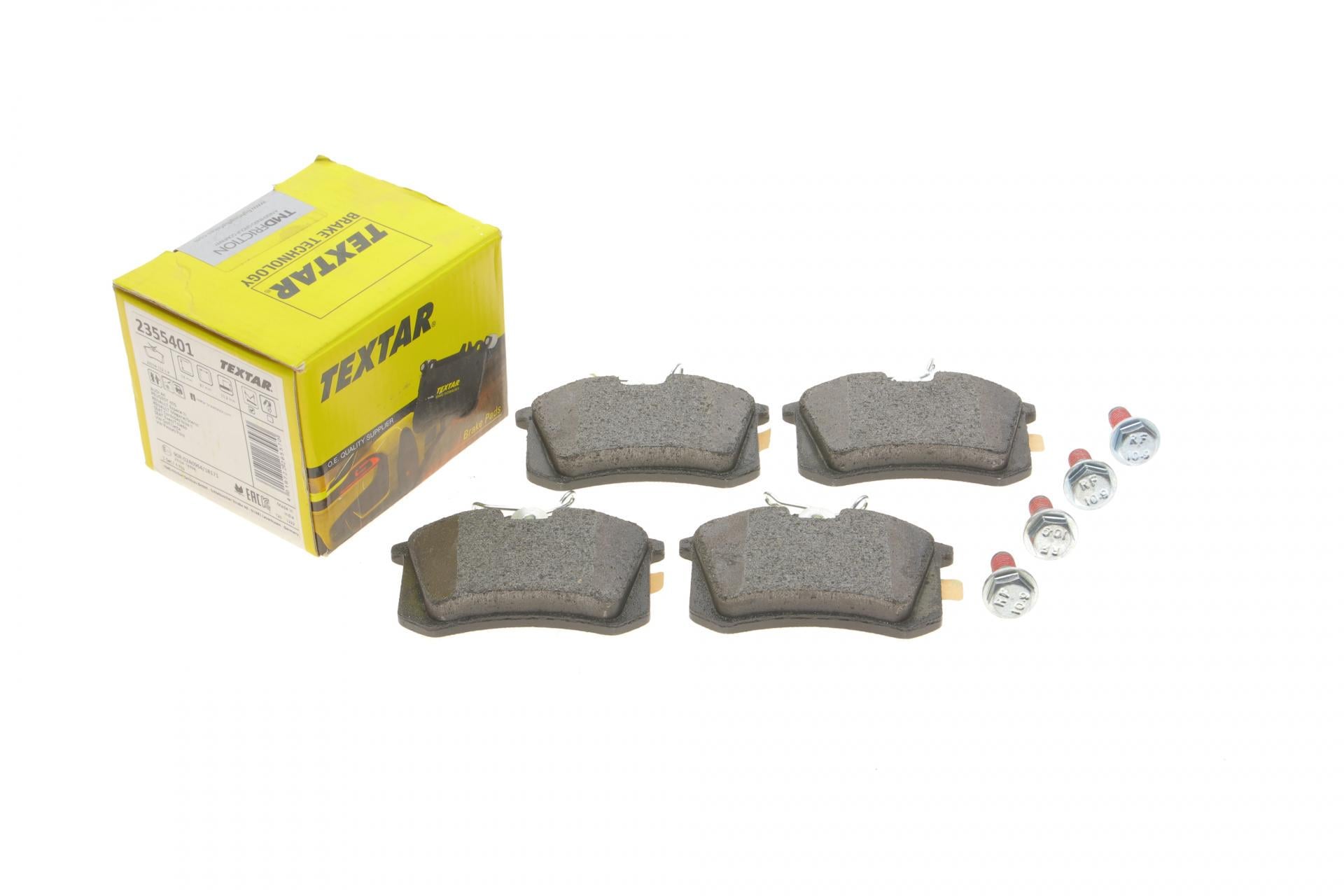 Колодки тормозные задние TEXTAR для VW Golf/Passat 83-02/Peugeot 405 87-96 Lucas 87,1x52,8x15,2 мм (2355401)