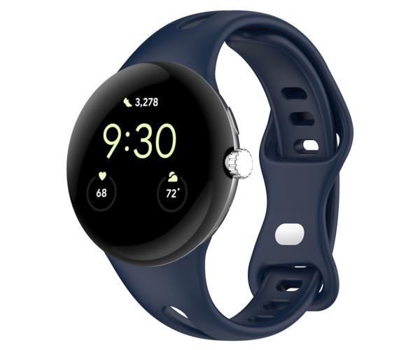 Ремешок Silicone для смарт-часов Google Pixel Watch Синий
