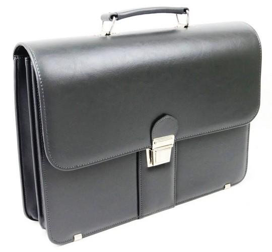 Портфель деловой из искусственной кожи AMO Серый (super356_SST08 grey)
