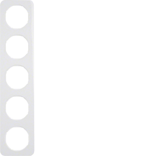 Рамка Berker R.1 пятиместная Полярная белизна (10152189)