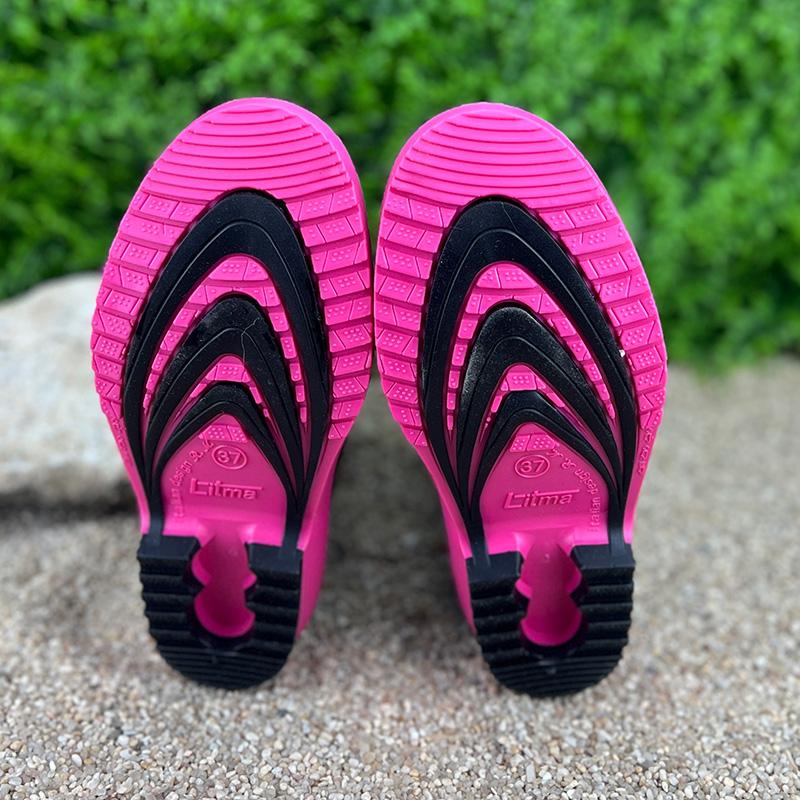 Чоботи гумові жіночі з утеплювачем короткі E-00863-1 p. 39 25-25,5 см Чорний - фото 3