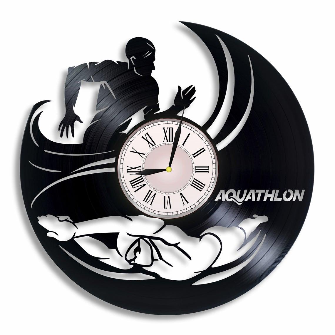 Часы настенные Акватлон 2389 из виниловой пластинки