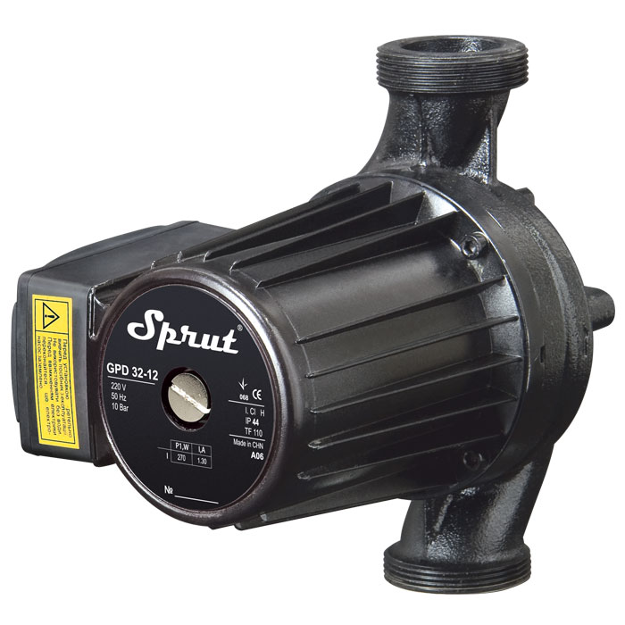 Циркуляционный насос Sprut GPD32-14-220 шнур питания присоединительный комплект (4823121304408)