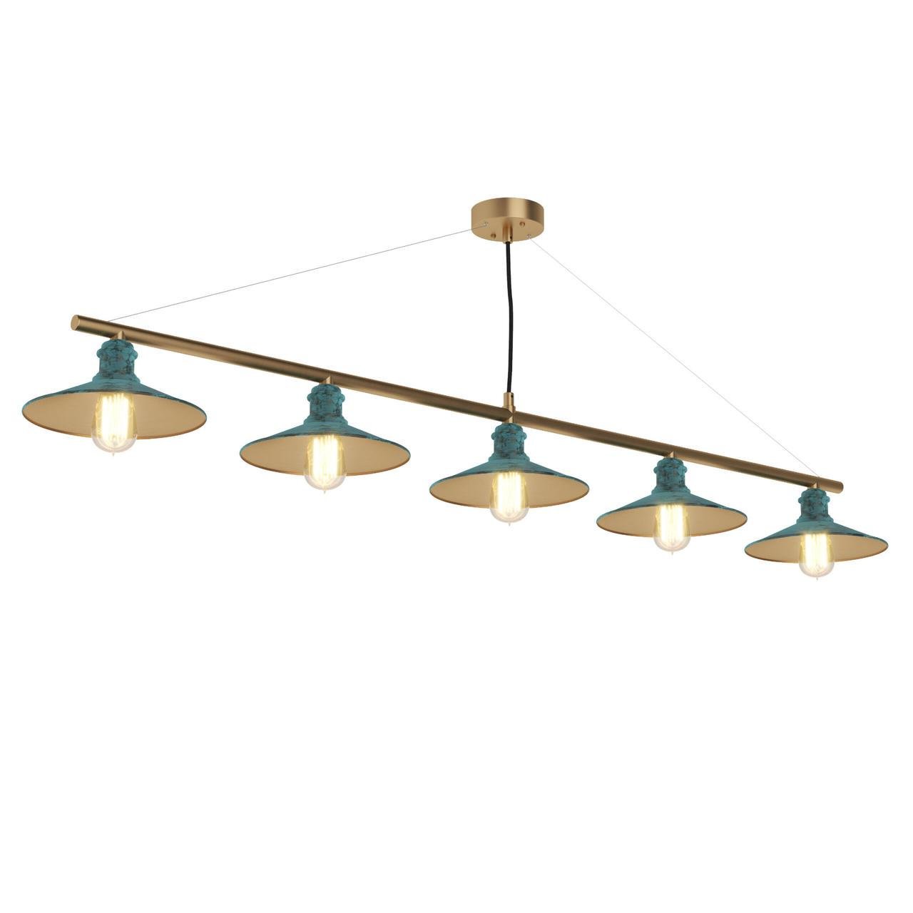 Люстра Pikart Lights Classic 3 5 ламп Зеленый (26464)