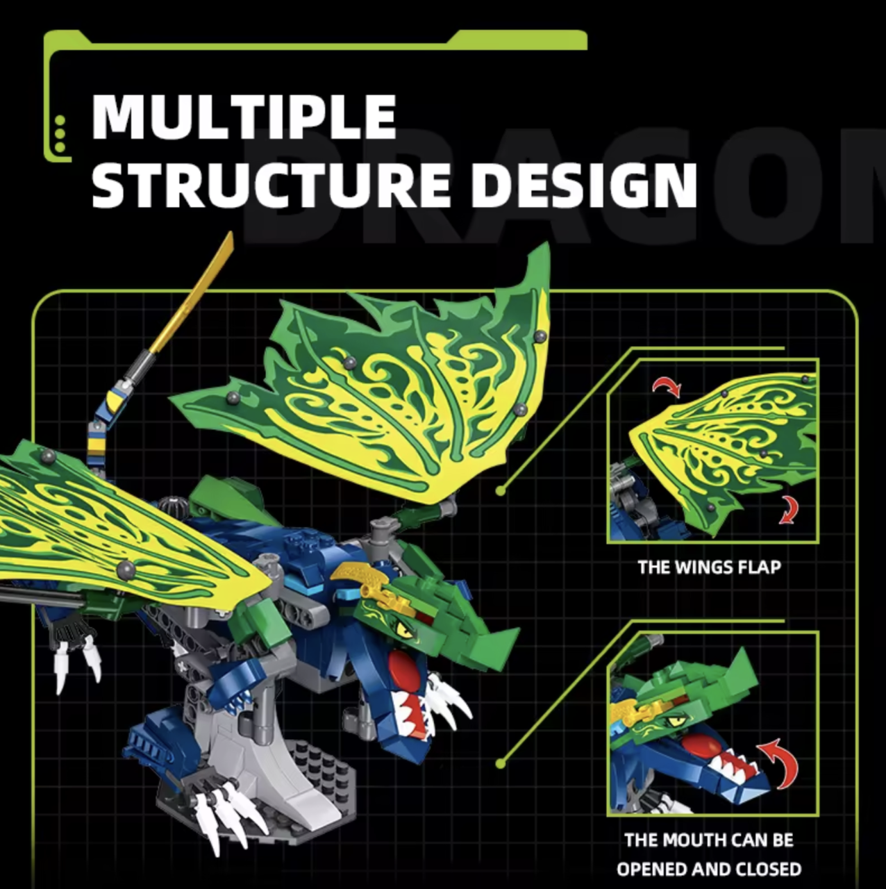 Конструктор Jie Star Легендарний Дракон Ллойда 447 деталей (KO-21) - фото 5