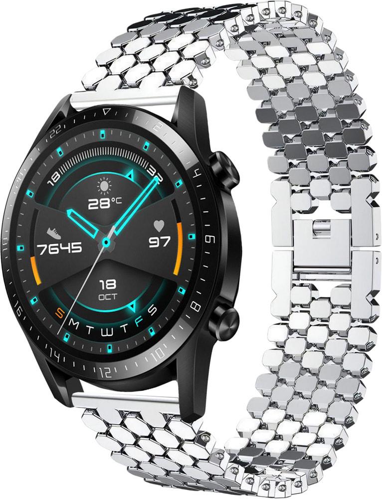 Металлический Ремешок Scaly для Huawei Watch GT Silver (28768-59)