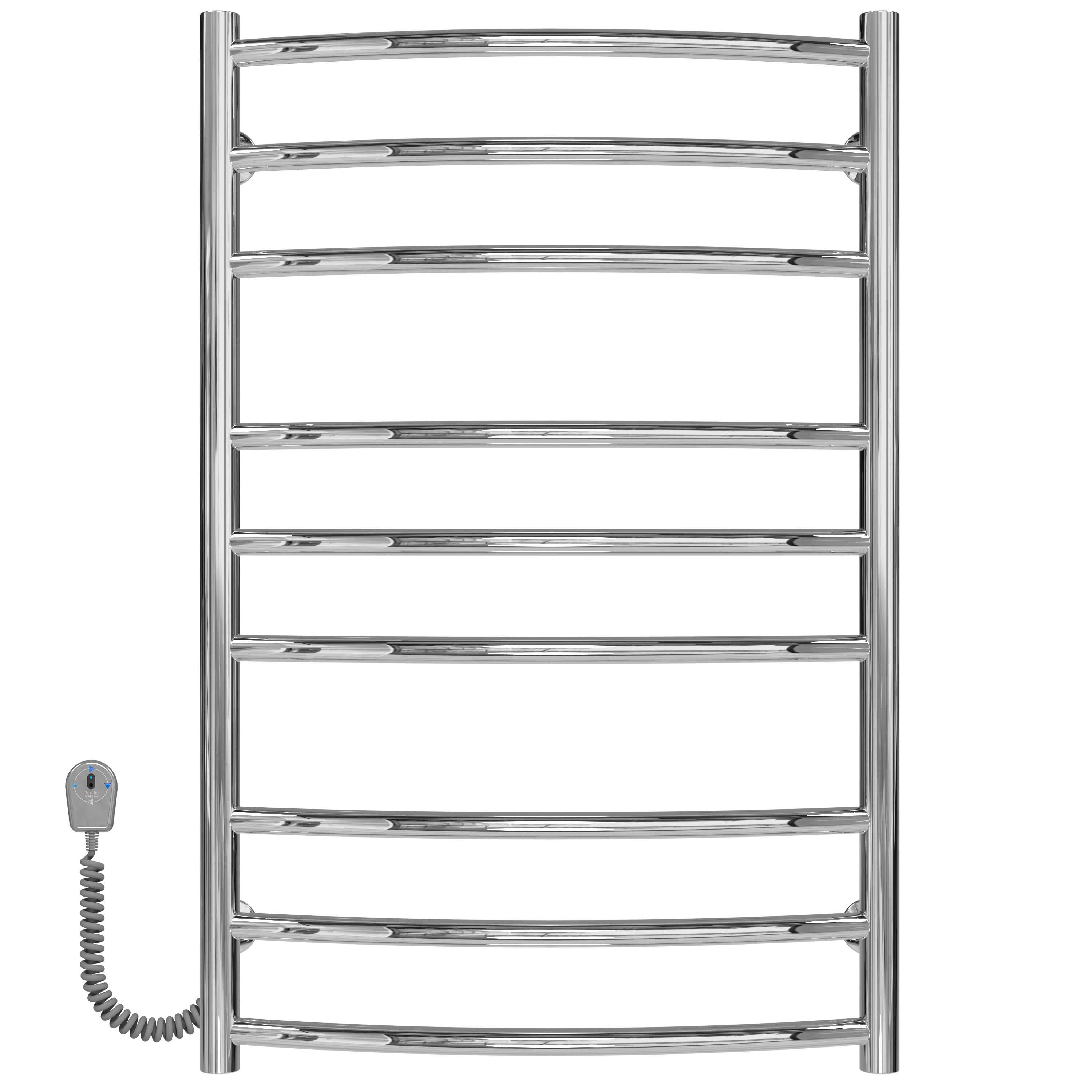 Полотенцесушитель электрический Deffi Классик Элит П9 EF16 левое подключение нержавеющая сталь 600х800 мм Хром (C.KE.80.60.9.ECL5)