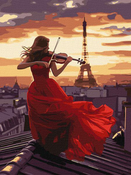 Картина за номерами Ideyka Гра на скрипці 30x40 см (Id-KHO8565)