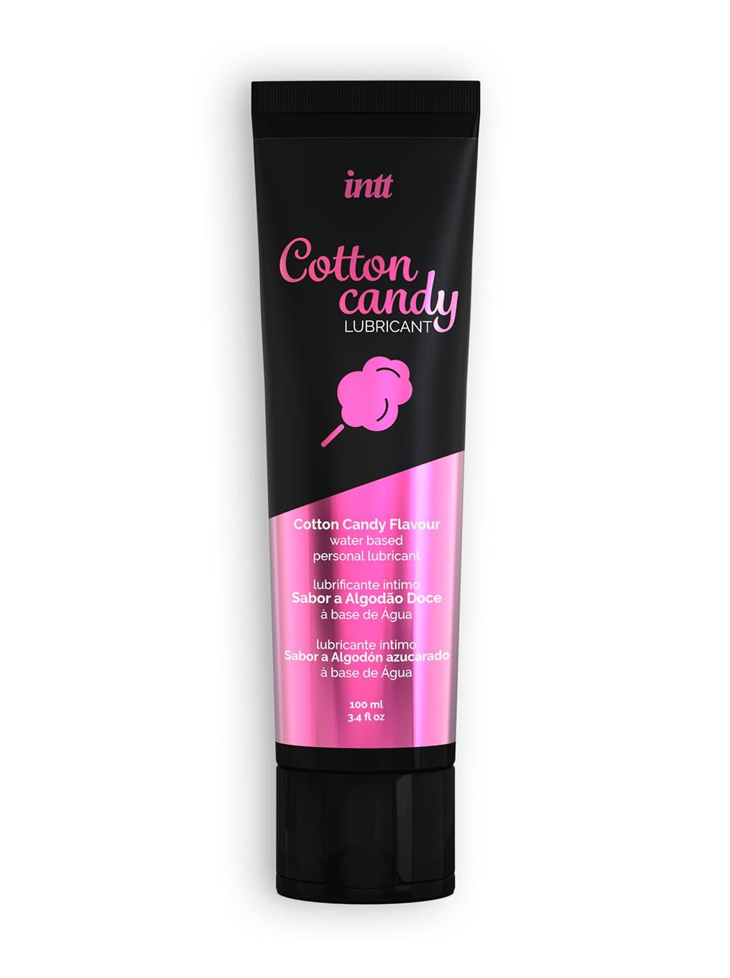 Лубрикант съедобный со вкусом сладкой ваты Intt Cotton Candy 100 мл