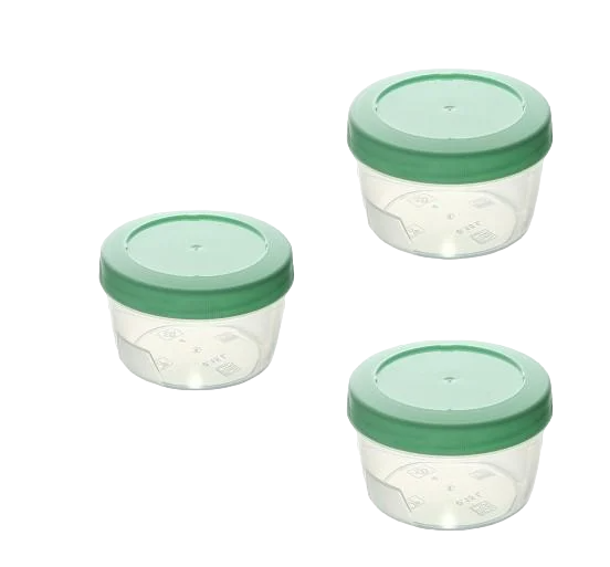Пищевой контейнер Stenson с резьбой Винтаж 150 мл 3 шт. (AN012797)