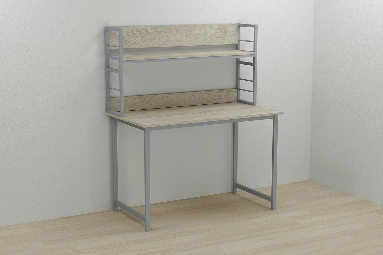 Надстройка для стола Ferrum-decor Линкольн ДСП 60x100x28 см Серый/Сонома (LIN0018)