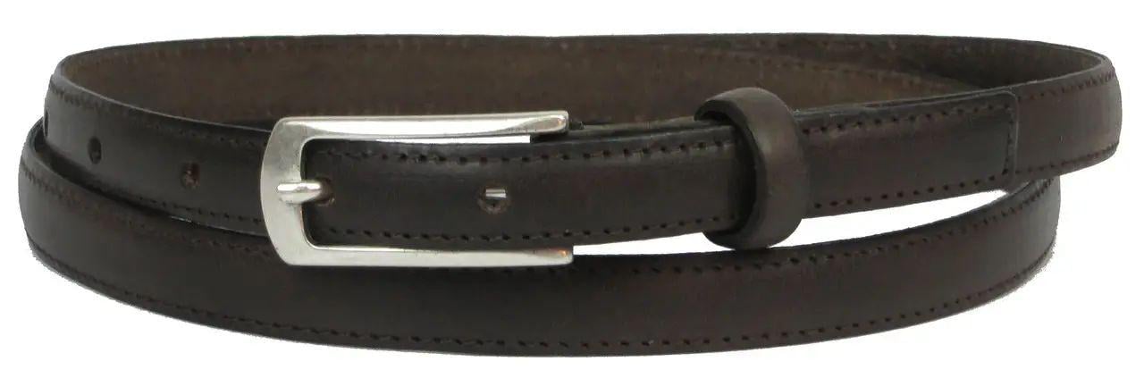 Ремінь жіночий Vanzetti шкіряний 106х1 см Коричневий (100012)