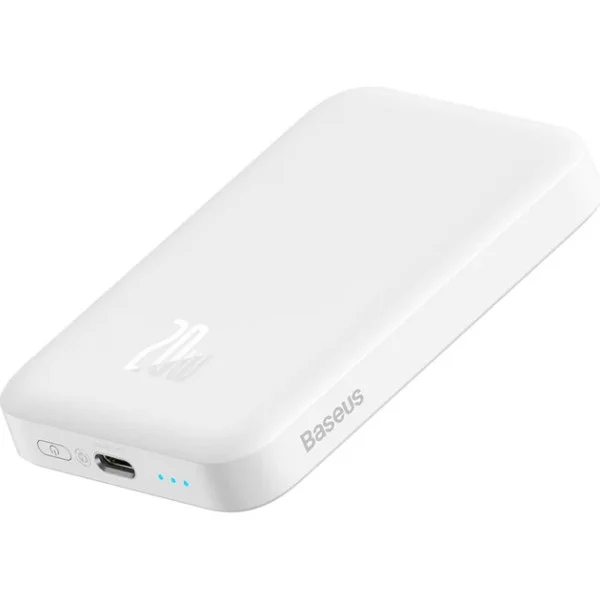 Батарея портативная BASEUS Magnetic Mini Air Wireless P10059002223-00 6000mAh 20W White