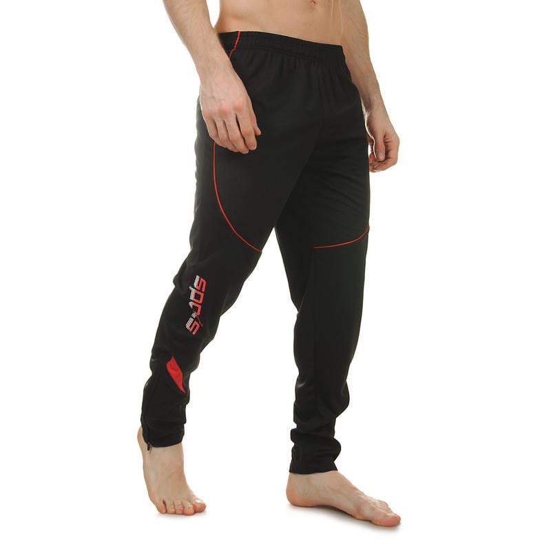 Штани спортивні чоловічі Lingo SPORTS LD-9201 XL Чорно-червоний (LD-9201_Черный-красный_XL)
