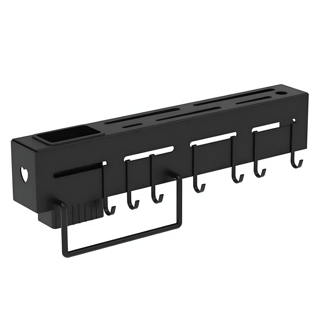 Органайзер настінний для ножів гачки з тримачем для рушників 30 см