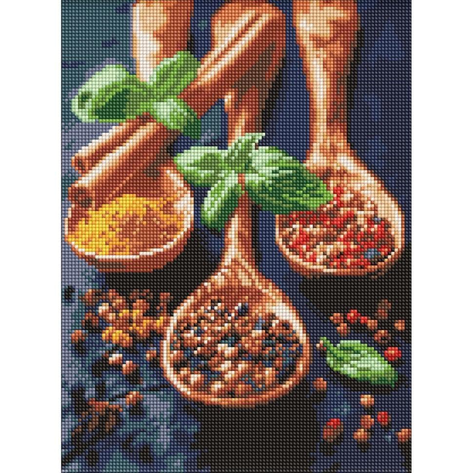 Алмазная мозаика Ideyka Изящные специи 30x40 см (AMO8031)