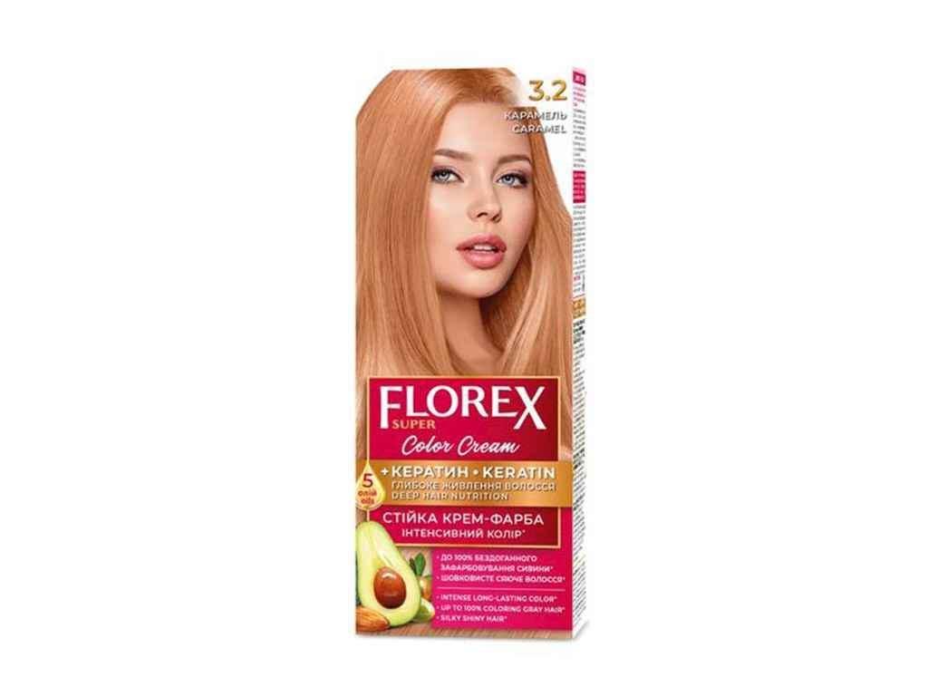 Крем-краска Florex Кератин 3.2 Карамель (903993)