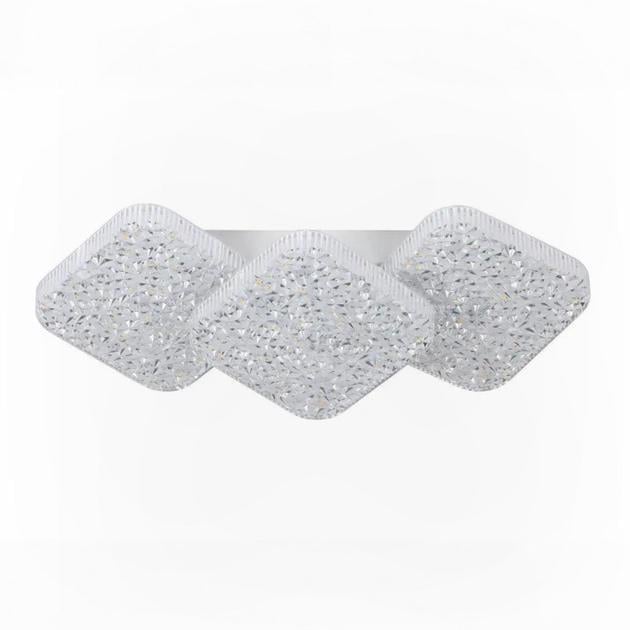 LED-люстра потолочная Valeso с пультом и тремя акриловыми плафонами 3000/6500K IP20 G 3181/3L WT 72W (28685936)