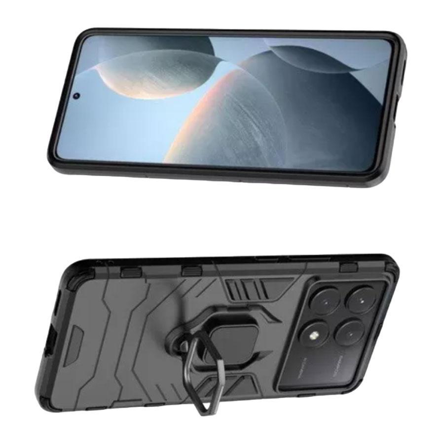 Чохол бампер Primolux Ring Armor для Xiaomi Redmi K70E / Poco X6 Pro - Black - фото 2 Чохол бампер Primolux Ring Armor для Xiaomi Redmi K70E / Poco X6 Pro - Black - фото 2