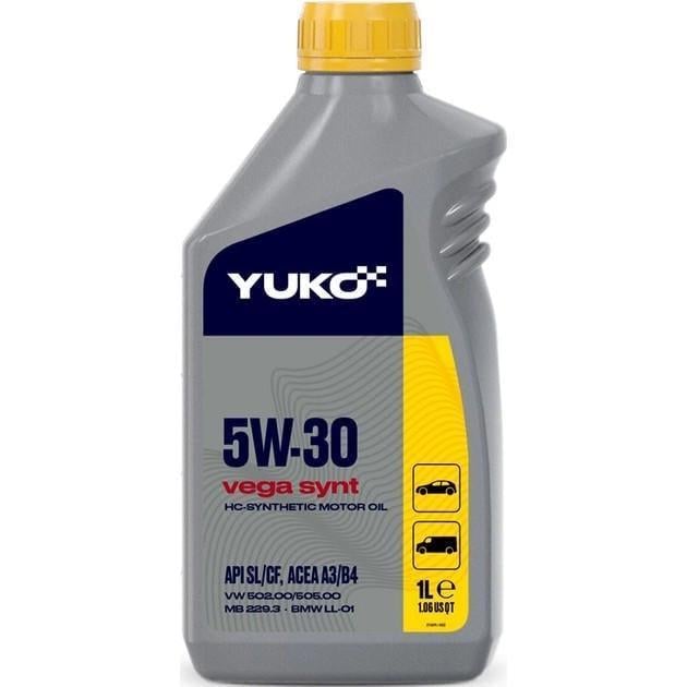 Моторна олива YUKO VEGA SYNT 5W-30 API SL/CF 1 л (24016)