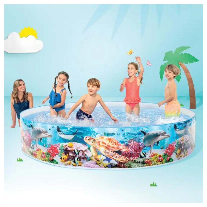 Бассейн каркасный детский Intex 244х46 см Коралловый риф (58472NP) - фото 3