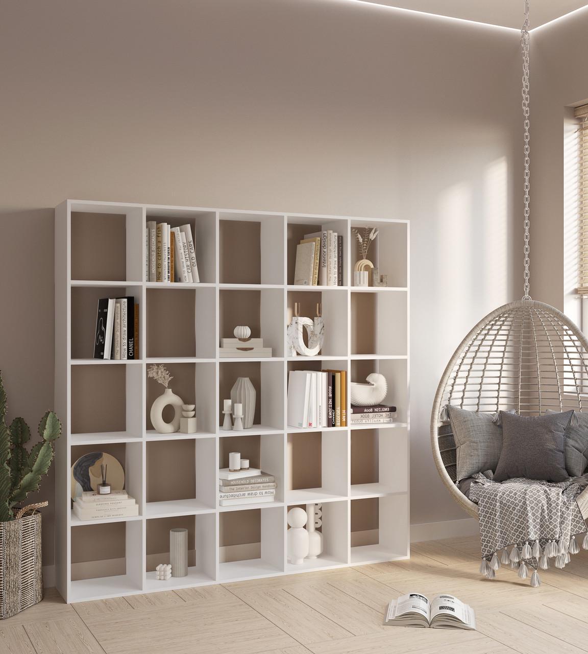 Стелаж для книг та документів 25 комірок ST-16 1776х300х1776 мм Белый Стелаж для книг та документів 25 комірок ST-16 1776х300х1776 мм Белый