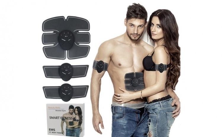 Стимулятор мышц EMS-Trainer Beauty Modile Gym Smart Fitness Черный - фото 3