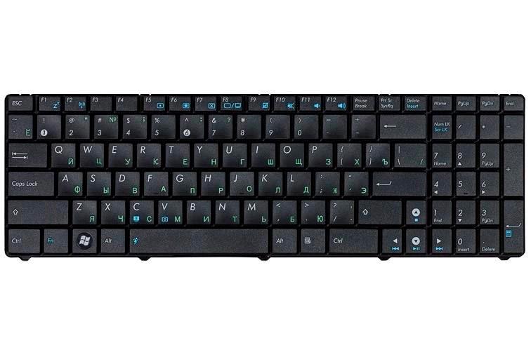 Клавиатура для ноутбука Asus K50/K60/K70 Black