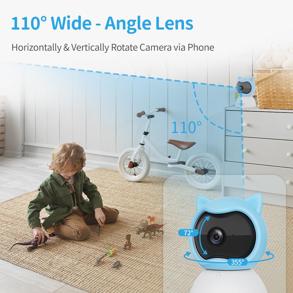 Відеоняня Xiaovv Q2BM на прищепці Блакитний (28780644) - фото 9 Відеоняня Xiaovv Q2BM на прищепці Блакитний (28780644) - фото 9