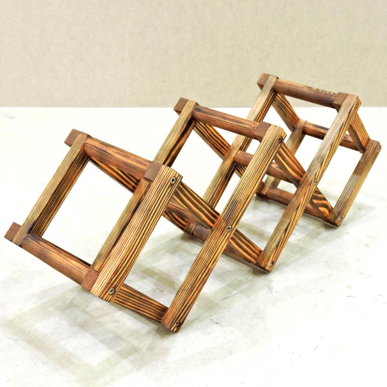 Полка для вина настольная Лилиан 3 Трюфель (Впс-300828)