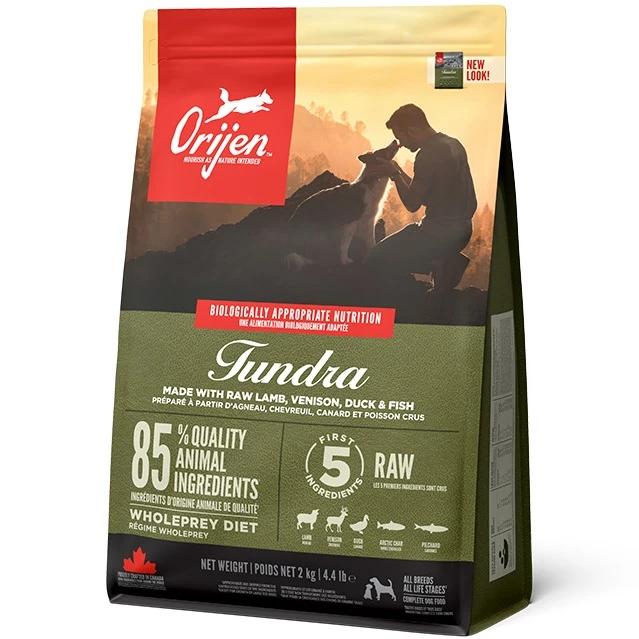 Корм сухий Orijen Tundra Dog для собак усіх порід та вікових груп з ягнятим/олениною/качкою та рибою 2 кг (o18520)