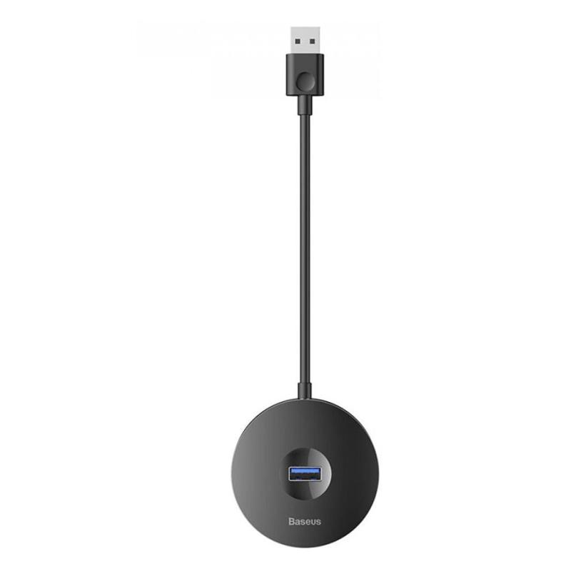 HUB адаптер Baseus Round Box USB3.0-1USB 3.0/3USB 2.0 CAHUB-F01 Черный - фото 3