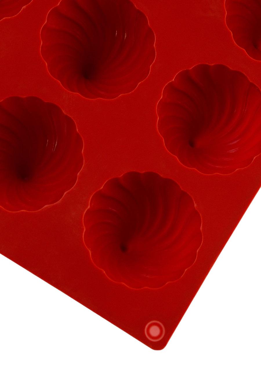 Форма силіконова One Chef для випікання Профі Трюфель d 4,5 h 4 см на 15 осередків Червоний - фото 3
