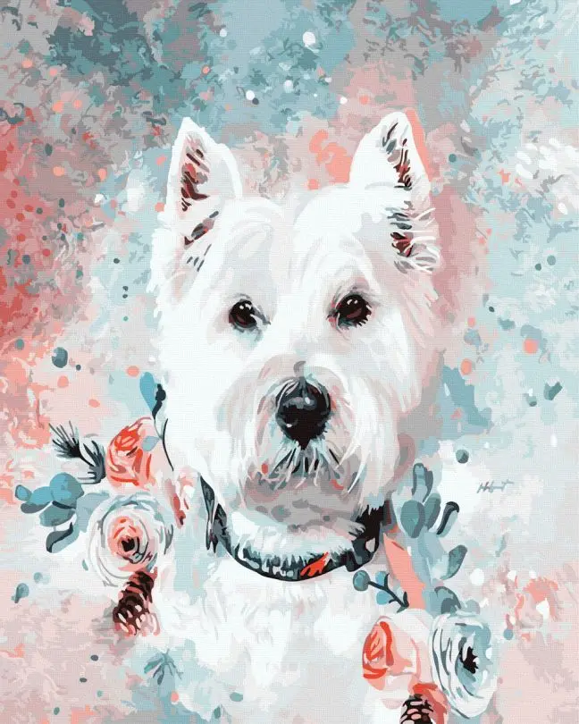 Картина по номерам Brushme Лохматый любимец 40x50 см (BRM41905)