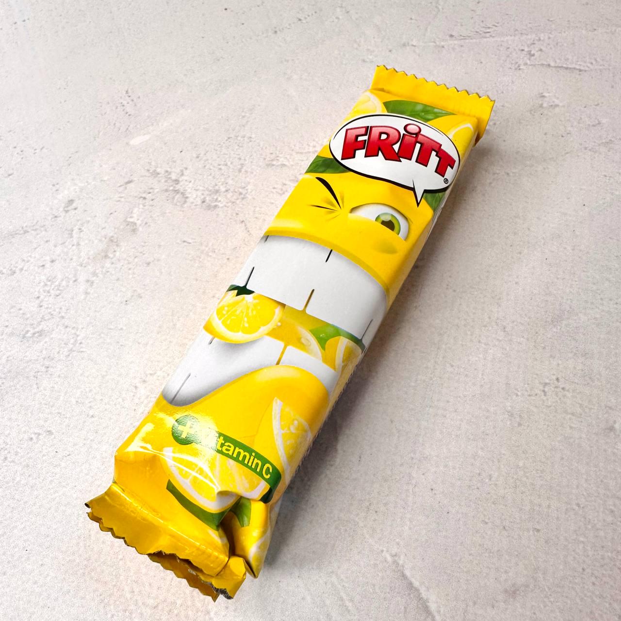 Цукерки жувальні Fritt зі смаком лимона і витаміном С 70 г Цукерки жувальні Fritt зі смаком лимона і витаміном С 70 г