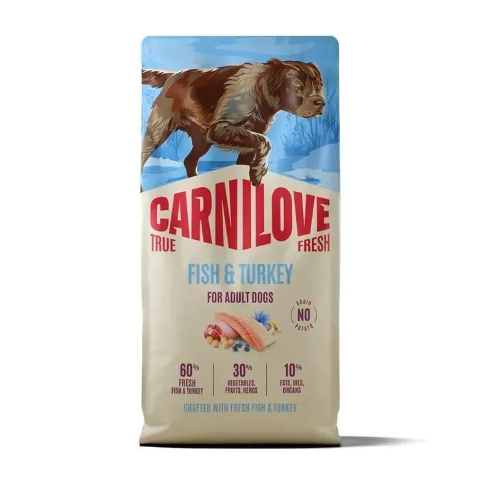 Корм сухий Carnilove True Fresh Fish & Turkey для собак риба та індичка 12 кг (173747)