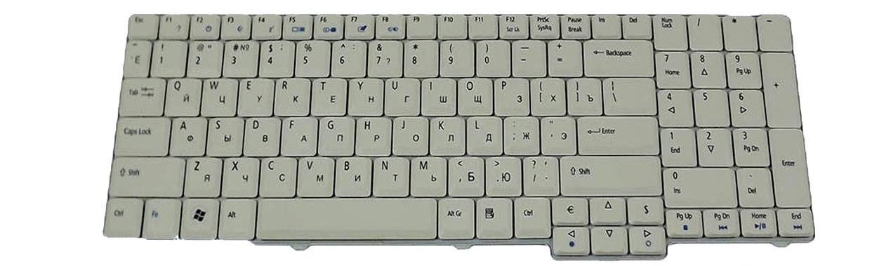 Клавиатура для ноутбука Acer eMachines E528 матовая (KB.INT00.307)