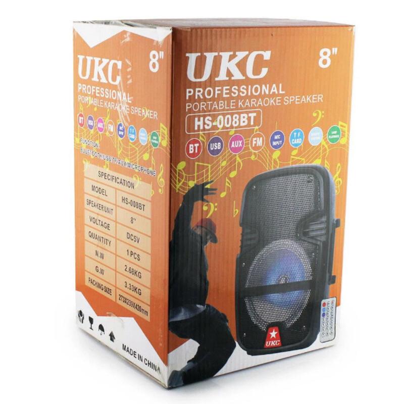 Колонка портативна UKC HS-008BT Bluetooth FM-радіо з мікрофоном (014858) - фото 3