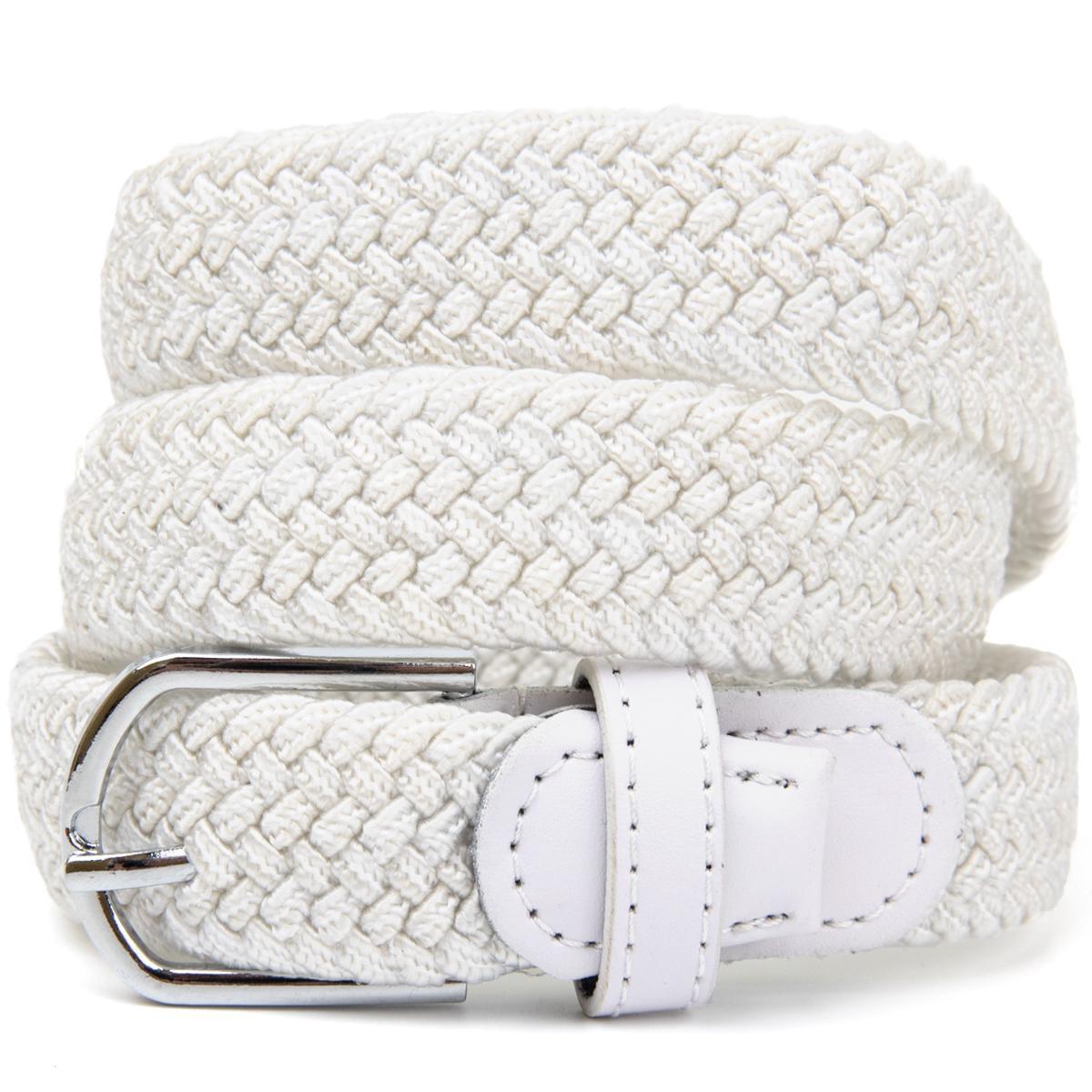 Текстильный ремень Vintage Belt 20545 для женщин классический Белый