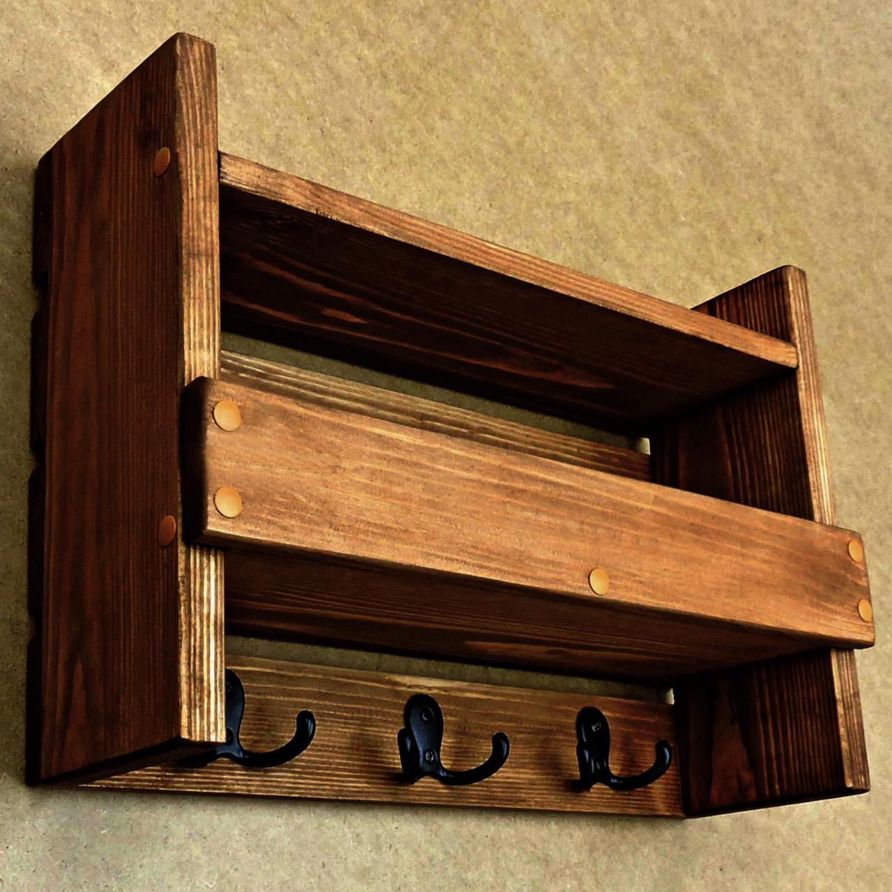 Полка для ванной из дерева Нюрнберг Латте (ВНП/001216)