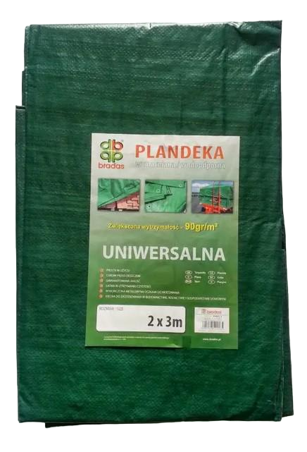 Тент тарпауліновий водонепроникний універсальний 2х3 м 90 г/м2 (13209907)