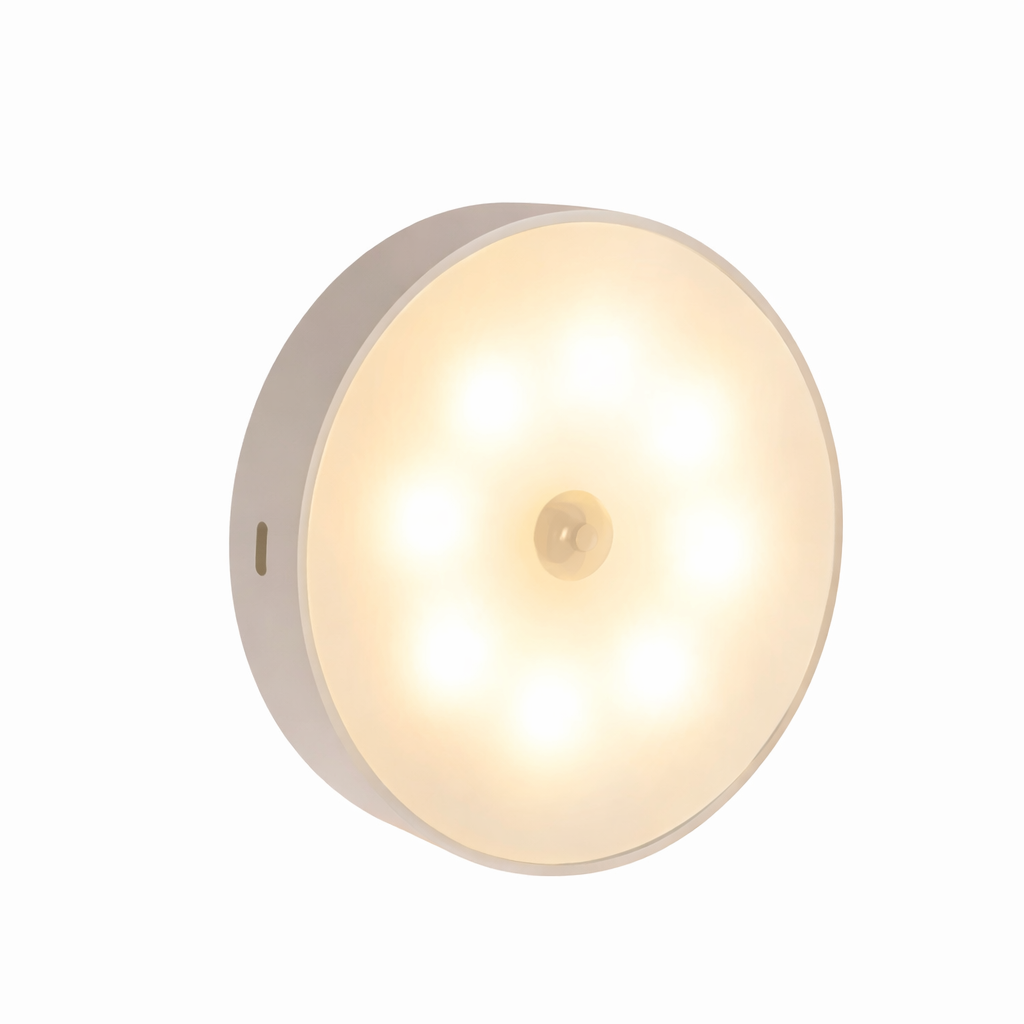 Ночник LED USB с датчиком движения холодный белый свет Белый